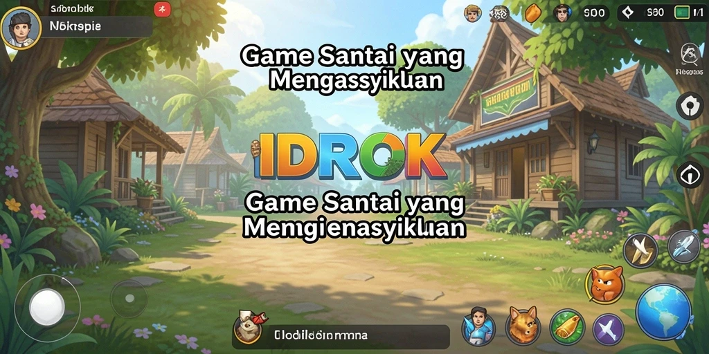 Tampilan gameplay menarik IDROK dengan grafik cerah.